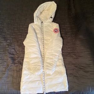 💯CANADA GOOSE💯 Woman’s long white Winter Coat